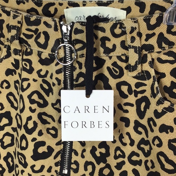 Caren Forbes | Cheetah Print Denim Skirt~S - Picture 6 of 6